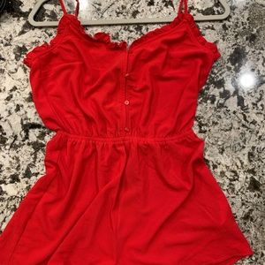 Red H&am romper